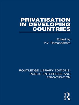 cover image of Privatisation in Developing Countries